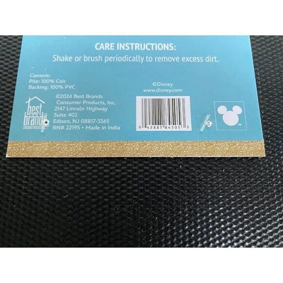 Disney Mickey Minnie Mouse Christmas Holiday  Coir Door Mat 18 X 30” Outdoor NEW - Picture 7 of 8